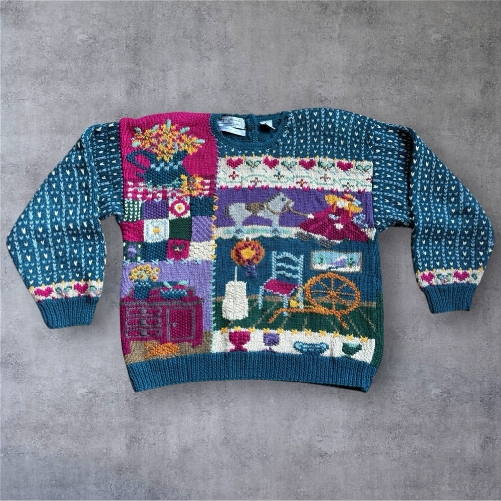 Vintage Signatures by Northern Isles Hand-Knit Cottagecore Sweater